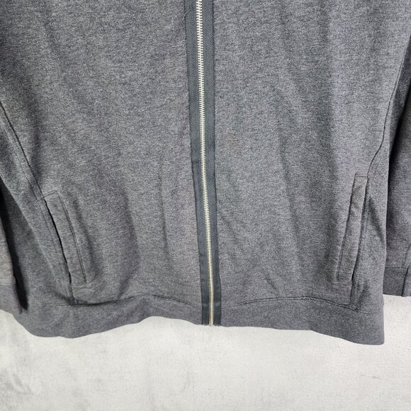 Mens Charcoal Gray ISDA & Co Hoodie Jacket Full Zip Long Sleeve Size XL - Picture 3 of 9